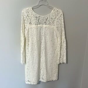 White bridal shower dress